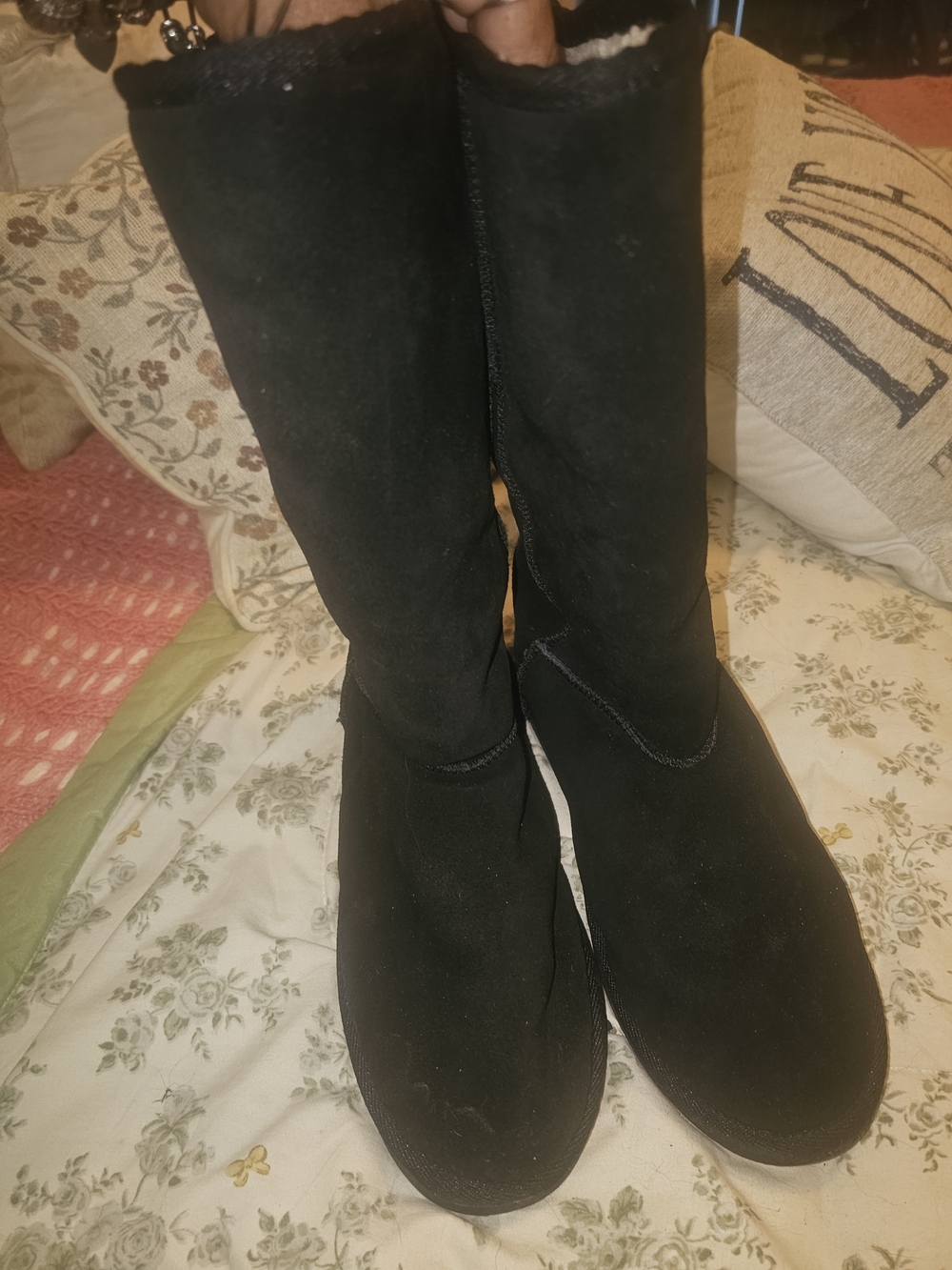 Alpine Design Maggie Tall Women's Winter Boots BLK Leather SZ 10 Nwob/T Unused